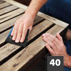   Csiszolóvászon - 40-es - kék - 230 x 280 mm - 5 db / csomag