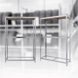 Gumiabroncs tároló állvány - fém - 180 x 120 x 40 cm