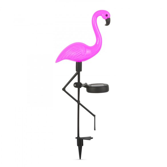 LED-es szolár flamingó - leszúrható - műanyag - 52 x 19 x 6 cm 11270