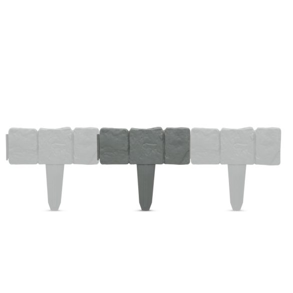 Virágágyás / gyepszegély - 4 db / csomag - 25 x 22,5 cm - műanyag