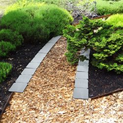   Virágágyás / gyepszegély - 4 db / csomag - 24,5 x 10 cm - műanyag