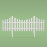 Virágágyás szegély / kerítés - 60 x 23 cm - műanyag