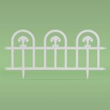 Virágágyás szegély / kerítés - 60 x 30  cm - fehér