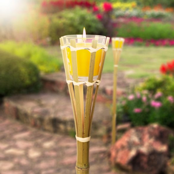 Citronella illatgyertya + fáklya - bambusz - 75 x 6,5 cm 11690A