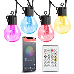   Smart fényfüzér - 25 db RGB LED - 7,5 m  - bluetooth, 100-240V, 7W