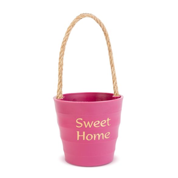 Dekorációs cserép - madzaggal - 9 x 8 cm - 4 féle 