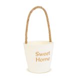 Dekorációs cserép - madzaggal - 9 x 8 cm - 4 féle 