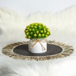 Műnövény dekoráció - apró virág - 3 féle - 18 x 8,5 cm