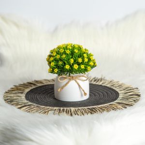 Műnövény dekoráció - apró virág - 3 féle - 18 x 8,5 cm