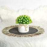 Műnövény dekoráció - apró virág - 3 féle - 18 x 8,5 cm