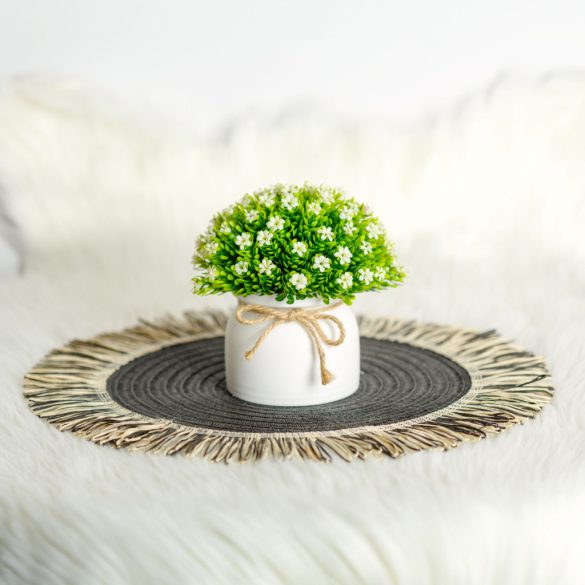 Műnövény dekoráció - apró virág - 3 féle - 18 x 8,5 cm