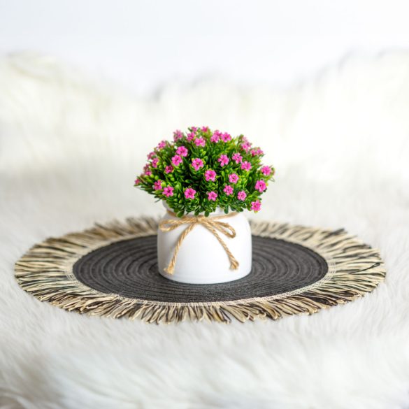 Műnövény dekoráció - apró virág - 3 féle - 18 x 8,5 cm