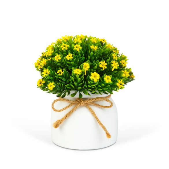 Műnövény dekoráció - apró virág - 3 féle - 18 x 8,5 cm