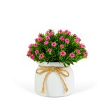 Műnövény dekoráció - apró virág - 3 féle - 18 x 8,5 cm