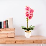 Műnövény dekoráció - orchidea - rózsaszín - 48 cm