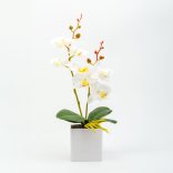 Műnövény dekoráció - orchidea - 3 féle - 37 cm