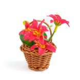 Műnövény dekoráció - mágneses - többféle - 7 x 4,7 x 4,7 cm