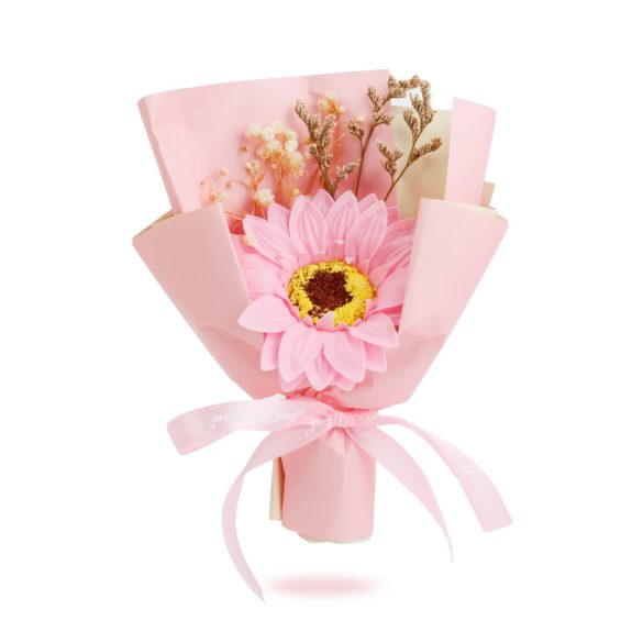 Műnövény dekoráció - napraforgó - 17 x 11 x 3 cm