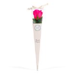 Műnövény dekoráció - rózsa - 3 szín - 5 x 5 x 30 cm