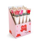 Műnövény dekoráció - rózsa - 3 szín - 5 x 5 x 30 cm