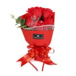 Műnövény dekoráció - rózsa - 23 x 16 x 8 cm