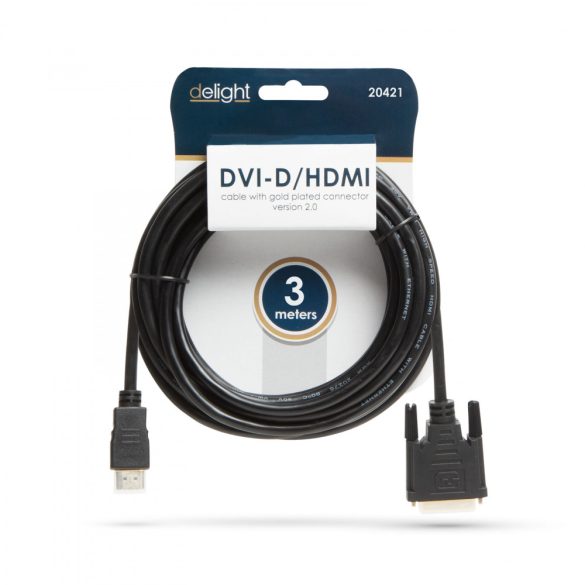 DVI-D / HDMI kábel · 3 m 20381