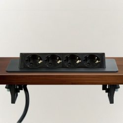 Rejtett elosztó - 4-es - Felnyíló kivitel - fekete