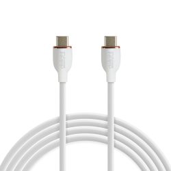 Adatkábel - Type-C / Type-C - fehér - 1 m - 3 A - 60 W