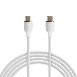 Adatkábel - Type-C / Type-C - fehér - 1 m - 3 A - 60 W