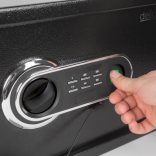 Digitális széf ujjlenyomat olvasóval és gombsorral - 350 x 250 x 250 mm