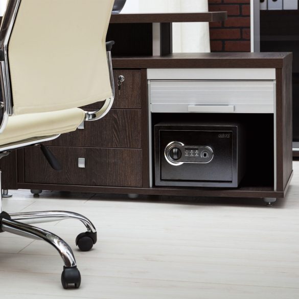 Digitális széf ujjlenyomat olvasóval és gombsorral - 350 x 250 x 250 mm