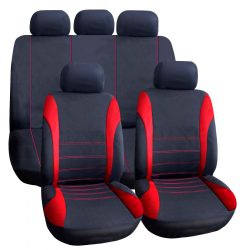   Autós üléshuzat szett - piros / fekete - 9 db-os - HSA007  55671RD