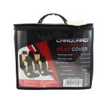 Autós üléshuzat szett - drapp / fekete - 9 db-os - HSA008