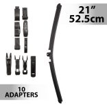 Ablaktörlő 21"/52,5 cm - 10 db adapterrel