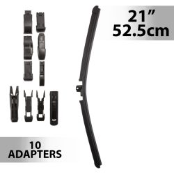 Ablaktörlő 21"/52,5 cm - 10 db adapterrel