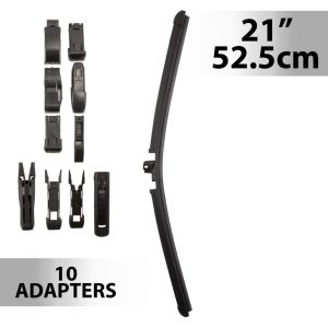 Ablaktörlő 21"/52,5 cm - 10 db adapterrel