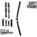 Ablaktörlő 22"/55 cm - 10 db adapterrel