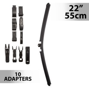 Ablaktörlő 22"/55 cm - 10 db adapterrel