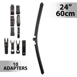 Ablaktörlő 24"/60 cm - 10 db adapterrel