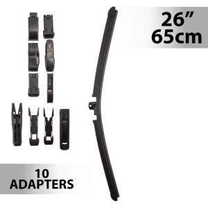 Ablaktörlő 26"/65 cm - 10 db adapterrel