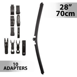 Ablaktörlő 28"/70 cm - 10 db adapterrel