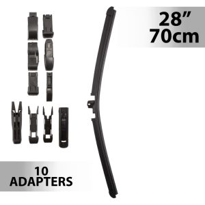 Ablaktörlő 28"/70 cm - 10 db adapterrel