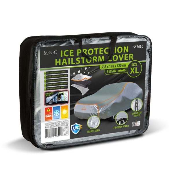 Jégeső elleni autótakaró ponyva - sedan - "XL" méret - 533 x 145 x 120 cm