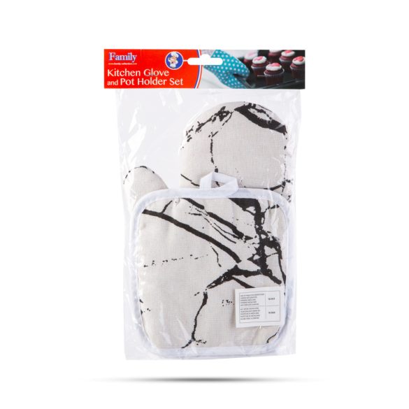 Edényfogó kesztyű és alátét szett - 25 cm