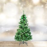 Műfenyő - 150 cm - ezüstfenyő dús ágakkal - PVC - havas