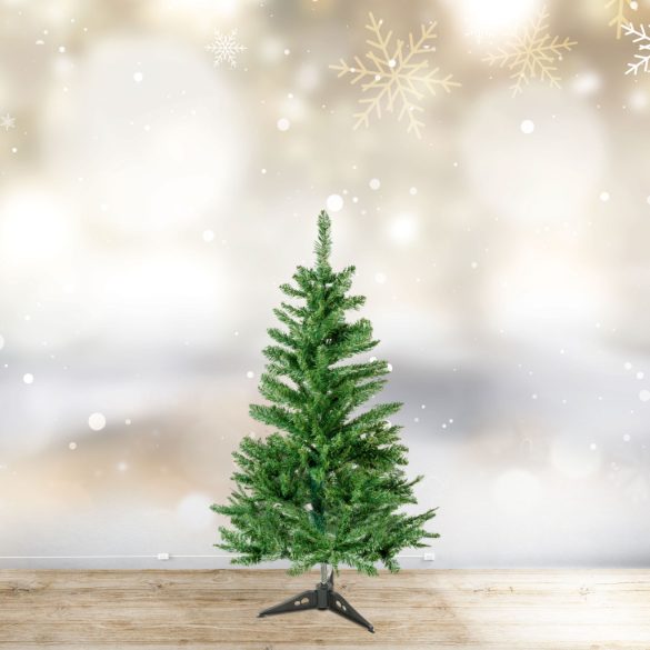 Műfenyő - 90 cm - Nordmann - PVC - sötétzöld