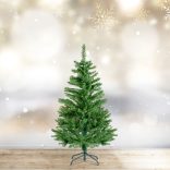 Műfenyő - 120 cm - Nordmann - PVC - sötétzöld