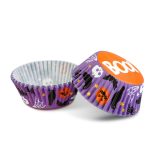 Halloween-i dekoráció - muffin papír szett - 50 db - 4 féle - 7 x 5 x 3,2 cm