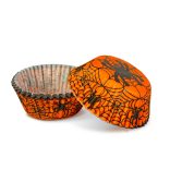 Halloween-i dekoráció - muffin papír szett - 50 db - 4 féle - 7 x 5 x 3,2 cm