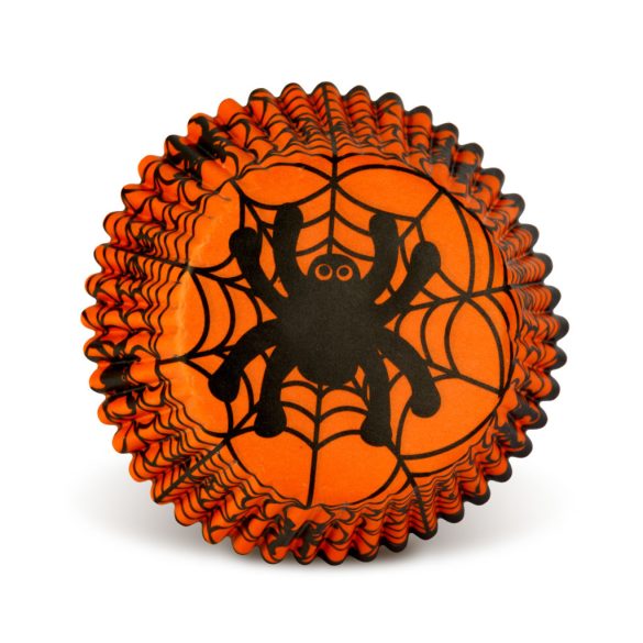 Halloween-i dekoráció - muffin papír szett - 50 db - 4 féle - 7 x 5 x 3,2 cm